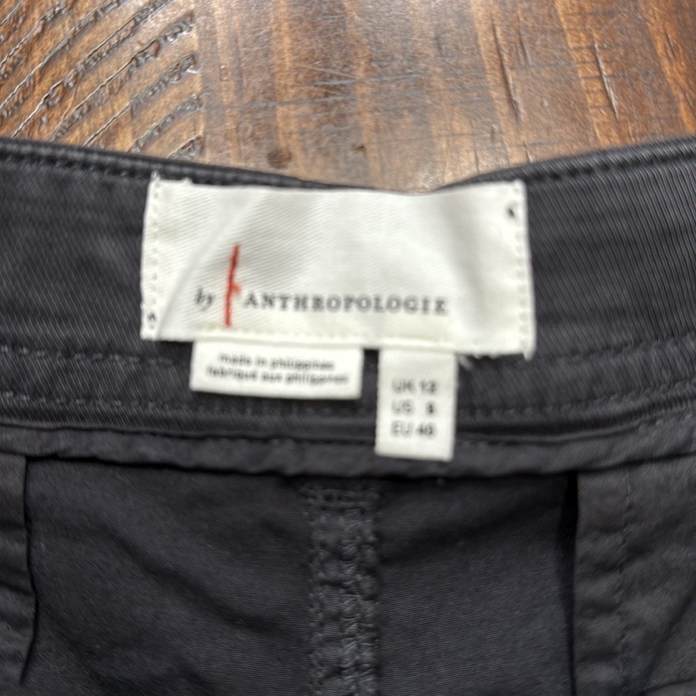 ANTHROPOLOGIE Wide-Leg Black Pants - Picture 7 of 8
